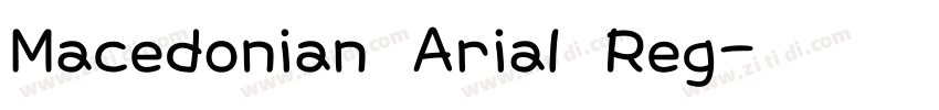 Macedonian Arial Reg字体转换